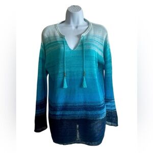 J. Jill Ombré Linen Tunic Sweater